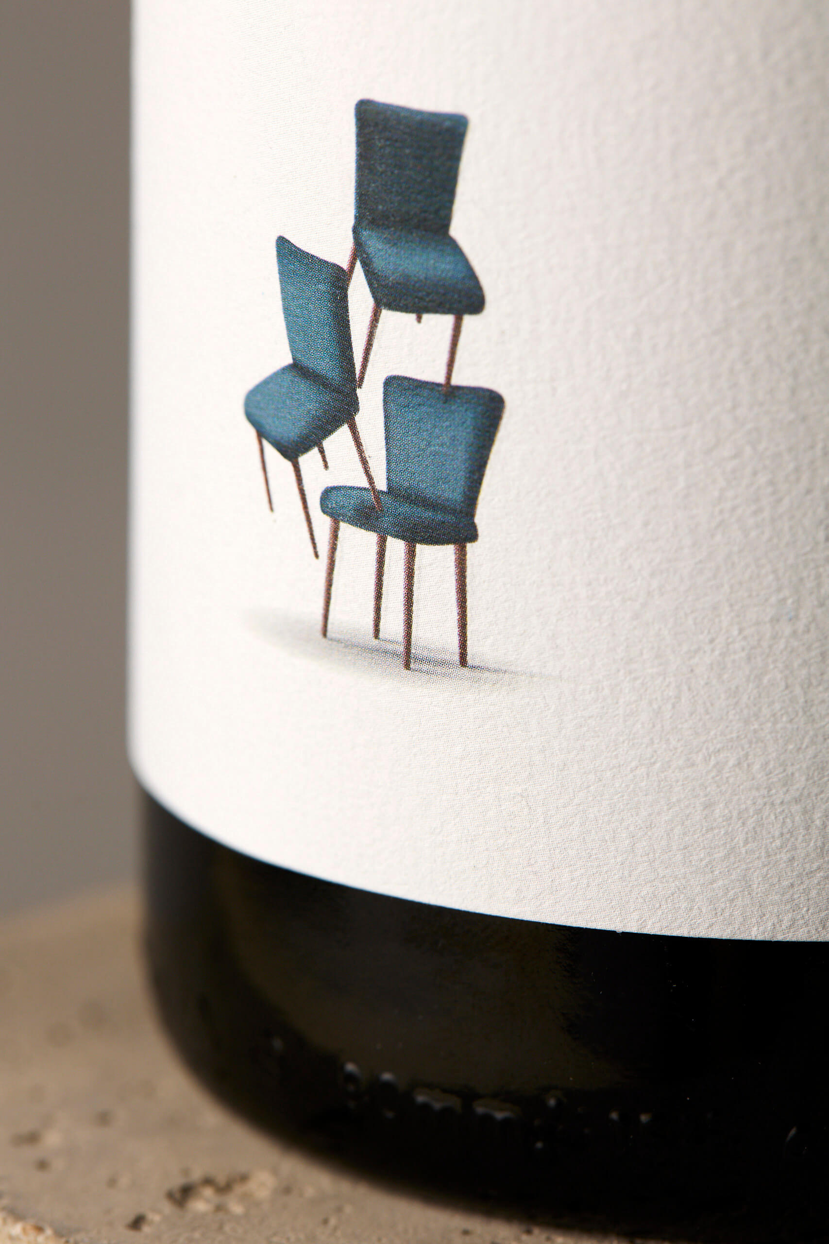 Dettaglio illustrazione realizzata dallo studio Granzotto Mazzer per il packaging del Conegliano Valdobbiadene Prosecco Superiore DOCG dell'azienda Rosacreta